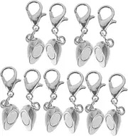 Tofficu Magnetic Clasps for Jewelry Making 5pcs DIY Magnetic Buckle Alloy Necklace Clasps Round Shape