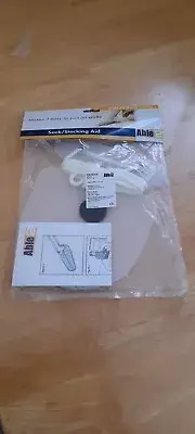 Able 2 Sock Stocking Aid with Long Fabric Straps , New In Bag