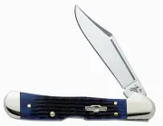 CASE XX KNIVES BLUE ROGERS CORN COB JIGGED BONE MINI COPPERLOCK 61749L SS (2864)