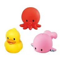 在飛比找樂天市場購物網優惠-Toyroyal 樂雅 軟膠洗澡玩具 (鴨子/章魚/鯨魚)【