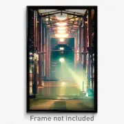 Pixel Art Poster - Steel Canton (8 Bit Psychedelic Trippy Video Game Print)
