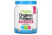 Orgain, Organic Protein & Superfoods Powder, Plant Based, Vanilla Bean, 1.12 lb (510 g)