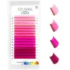 Colored Lash Extensions, 16 Rows Cashmere lash extensions, 0.07 D Curl Lash Exte