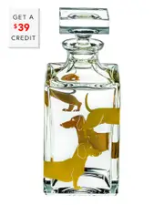 Vista Alegre Dacshund Whiskey Decanter with $39 Credit