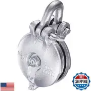 Zonon Yarding Block with Shackle and Pin, Snatch Block Pulley Wire Rope Cable