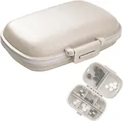 8 Compartments Travel Pill Organizer Moisture Proof Small Pill Box for Pocket Purse Daily Pill Case Portable Medicine Vitamin Holder Container