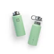 Iron Flask Wide Mouth Bottle with Spout Lid, Mint, 32oz/950ml AU Stock Goo ✨