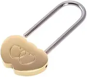 3.5 Solid Brass Love Lock Wish Lock Double Heart Padlock Everlasting Love for lovers Wedding