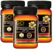 GO HEALTHY NEW ZEALAND GO MANUKA HONEY UMF 12+ 500g (3 bottles)