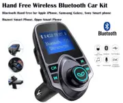 Handsfree-Wireless-Bluetooth-Car-FM-Transmitter Radio MP3 Player USB Charger