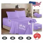 Lavender King Size Microfiber Bed Sheet Set - 1500 TC Extra Deep & Wrinkle-Free