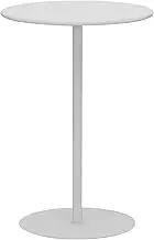 Round Cocktail Bar Table with Metal Base Tall Bistro Pub Table, Counter Bar Height Table for Kitchen, Metal Dining Kitchen Desk Indoor Outdoor Side End Table for Home Decoration