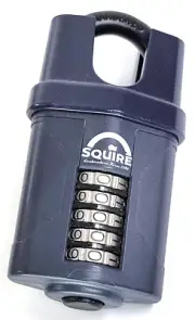 SQUIRE Weathershield Combination Lock Closed Shackle 5 Number Padlock (Open box)