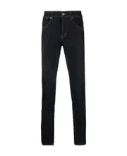 Travis mid-rise slim-fit jeans 31 Black