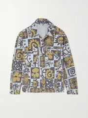 [MCQ ALEXANDER MCQUEEN] MCQ ALEXANDER MCQUEEN - Biosis Printed Denim Shirt Jacket - Yellow - small small Yellow