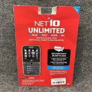 New Samsung S390G Net10 No Contract Cell Phone Not Scanned For Activation