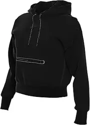 [Nike] Sportswear Tech Fleece Women's Over-Oversized Crop Pullover Hoodie