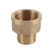 1pc Brass Water Pipe Hex Bushing Reducer Adapter 1/2BSPT Male And 3/4BSPT Fe LLI