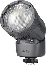 Rollei Camera Flash HS Freeze Q1 - 2-in-1 Flash & Bi-Colour LED Light - Black - 1 Pack
