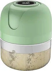 Electric Garlic Mincer - USB Small Food Processor | 250ml Cordless Garlic Chopper | Wireless Small Onion Chopper | Electric Food Dicer For Camping, Chop Ginger, Chili, Fruit, Meat