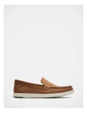 [Clarks] Bratton Loafer Shoes in Tan