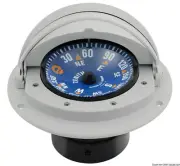 RIVIERA Boat Marine High Speed Compass 3" Grey/Blue Flat rose wrap-around cover