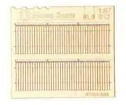 Model Scene HO Scale 1/87 Decorative European Wooden Fence Type 12