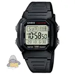 【CASIO】台灣卡西歐公司貨 十年電池 簡約大字幕 數位防水電子錶 100米防水(W-800H-1A)