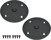 Speaker Mount Adapter with M20 Threading,4.13"x1",Metal Speaker Stand Top Hat with M20 Threading, 105X25mm (2 Packs Black)