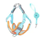 Pet Harness With 1.5m Leads Blue