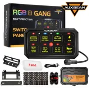 AUXBEAM 8 Gang RGB Switch Panel+Free Case LED Light Bar Relay System Boat Marine (for: Subaru)
