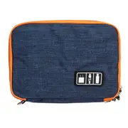Waterproof Digital Accessories Storage Bag Usb Data Cable Earphone Wire Flash Drive Pen Power Bank Electronic Package Blue
