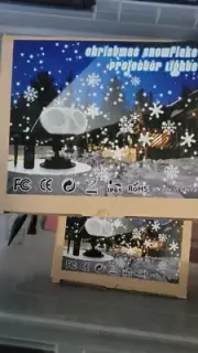 Christmas Snowflake Projector Lights With Remote. Indoor/outdoor