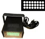 DELUXE WHITE LED STROBE LIGHT stage party lights disco flashing dj supplies new