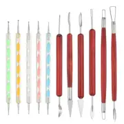 11 Pcs Silicone Clay Sculpting Tool Kit, Polymer Clay Tools Set, Mix Colors