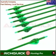 12pcs ARCHQUICK Carbon Arrows 31.5 Inches Spine 500 for Recurve Compound Bow