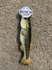 Brand New With Box Busch Light Largemouth Bass Beer Tap Handle - Rare & Mint!!