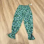 Women's Utility Jazz Dot Green Cargo Pants - DVF XS
