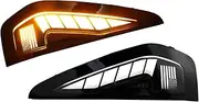 LED Front Fender Marker Lights for Dodge RAM TRX 2021-2024 | Amber Sequential Turn Signal, White DRL & Fog Light | OEM 81910-12140 Replacement