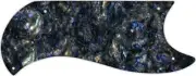 WD Custom Pickguard For Gibson 1961-1963 Half Face SG Custom #35 Black Abalone