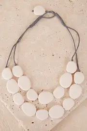 Wabi Double Necklace--POLK-RN0549
