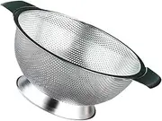 SECFOU Rice Washing Strainer Bowl Stainless Steel Mesh Drain Basket Fine Mesh Strainer for Vegetable Cleaning