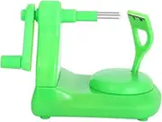1pc Practical Fruit Peeler Kitchen Gadget Hand-cranked Pear Peeler for Effortless Slicing and Paring Comfortable Grip Handed Users Green