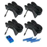 4-Pack 700x23-25c Performance Tubes PLUS Tire levers and Patch Kit | 48mm Presta