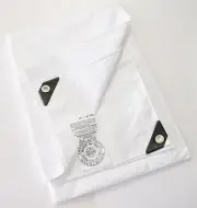 8' x 20' White Fire Retardant Heavy Duty Poly Tarp (Approx 7'6" x 19'6")