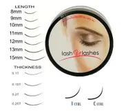 Lash U Lashes Synthetic Lash - C Curl 0.15mm Thick