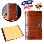 A6 To My Granddaughter Engraved Leather Journal Notebook Travel Diary Gift VP