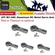 5pcs RC 25T CNC Aluminium M3 Metal Servo Arm Horn for Futaba Savox Xcore Power