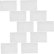 10pcs Box Sponge Mat Water Bottle Stand Cup Holder Ceiling Bracket Foam Accessories Curtain Rod Velvet Telephone Monitor Jewelry Earring Cushions Pads Earring Sponge Tray White Happyyami