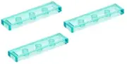 LEGO 3 New Trans-Light Blue Tiles 1 x 4 Stud Flat Smooth Part 2431 TR01
